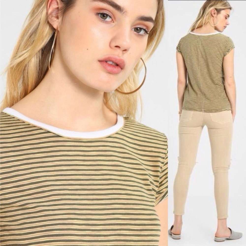 Free People We The Free Stripe Clare Tee